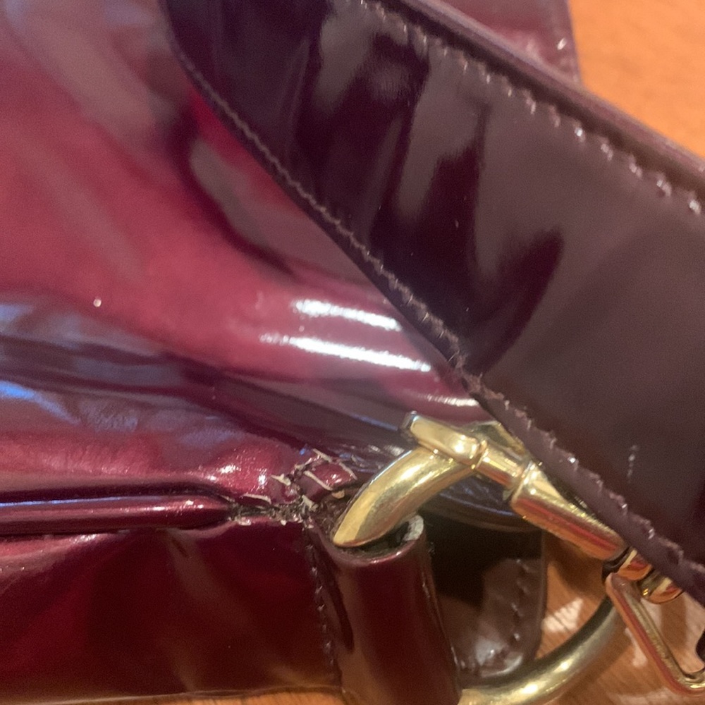 Authentic Gucci enamel patent leather Bamboo bag vintage - Picture 9 of 15